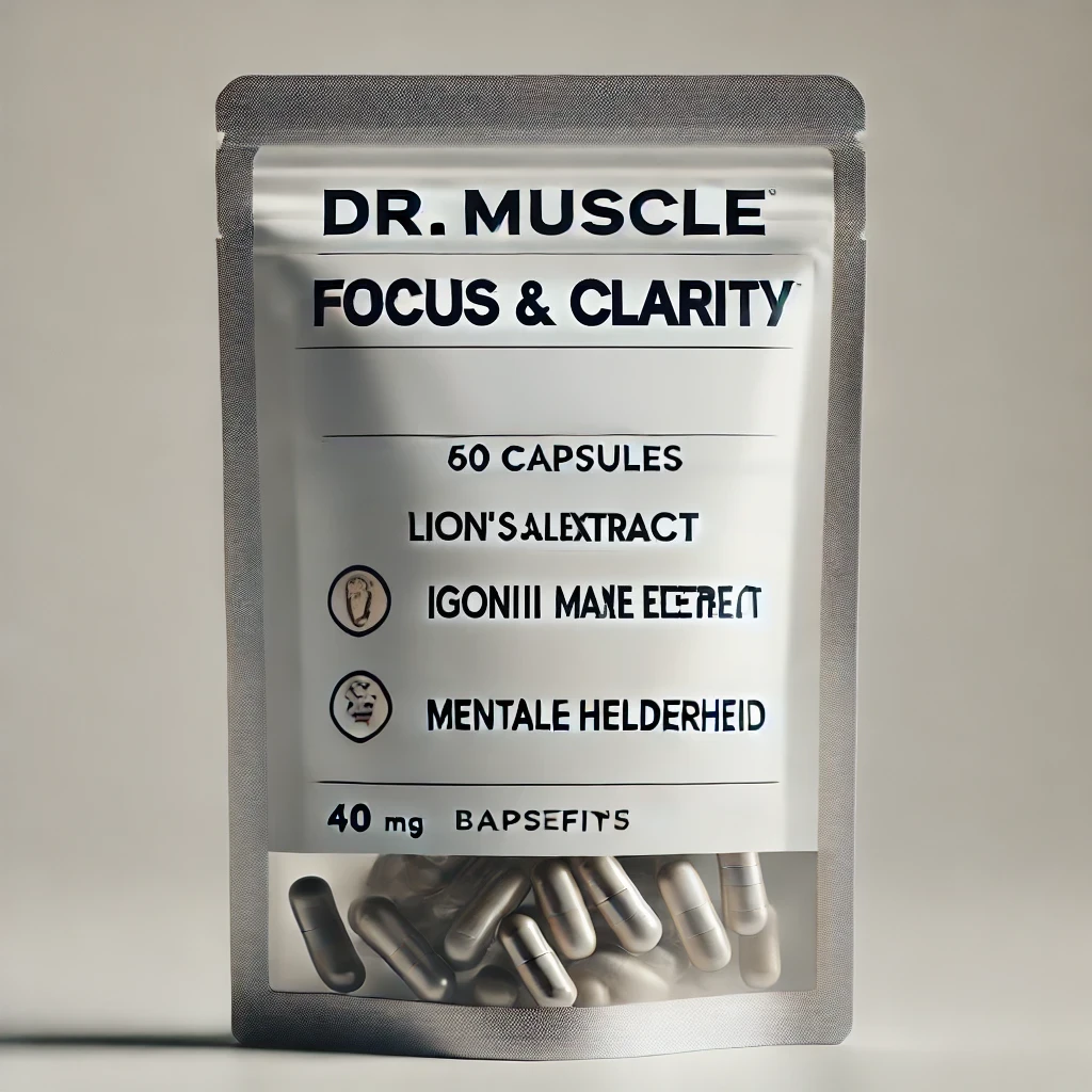 Dr. Muscle Focus & Clarity – Lion’s Mane Extract 450mg